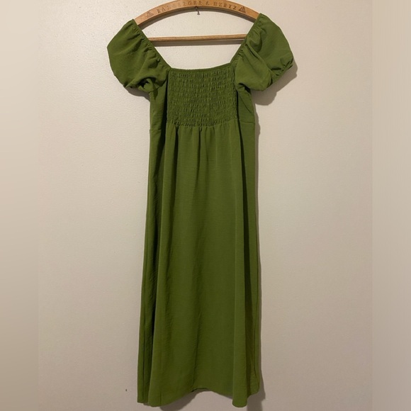 Monteau Milkmaid Keyhole MIDI Dress - Small - Picture 6 of 8